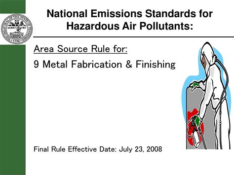 epa metal fabrication hazardous air pollutants|Nine Metal Fabrication and Finishing Area Source Categories 40 .